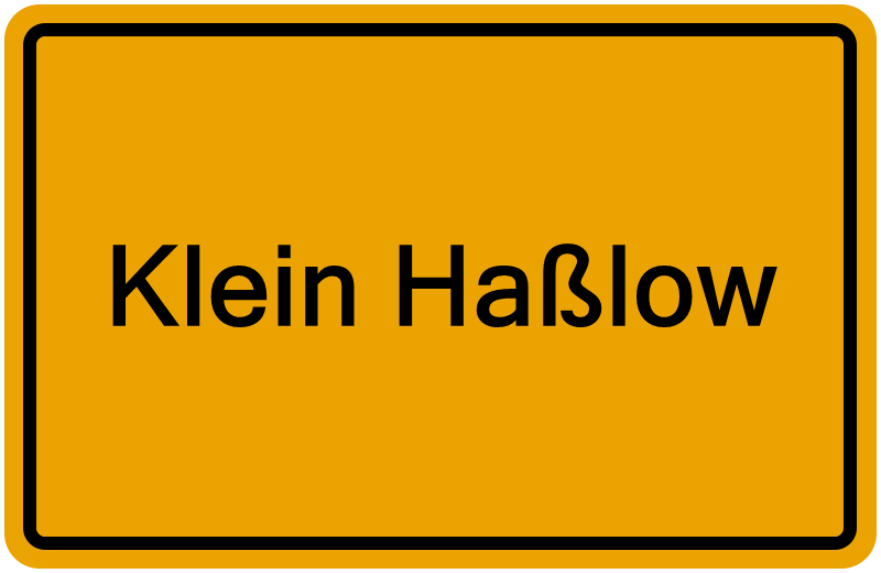 Handelsregisterauszug Klein Haßlow